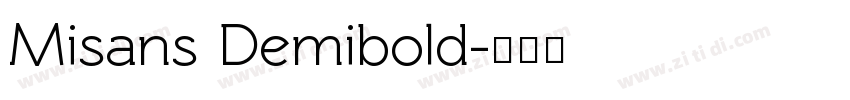 Misans Demibold字体转换